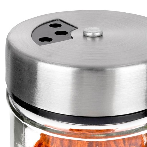 Kuchynská nádoba SPICE so sitkom, sklenené sitko na korenie, 100 ml