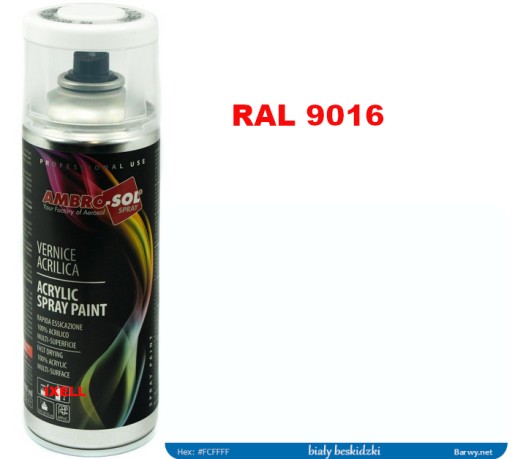 LAK STREKOVANÝ BIELY RAL 9016 LESK akryl 1233