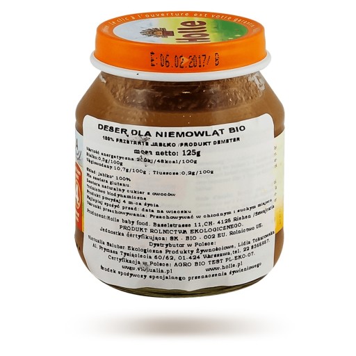 Jablkové pyré 125g Holle