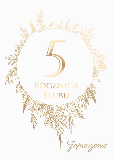 POZVÁNKA NA SVADOBNÉ VÝROČIE - Zlaté výročie
