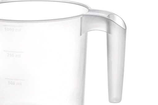 DŽVNA NA VODU, kuchynská odmerka, okrúhla, 1 liter, priehľadná