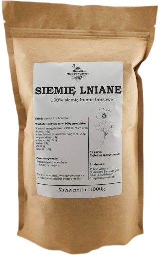 HNEDÉ ľanové semienko 1KG MEDOVÉ ZÁHRADY