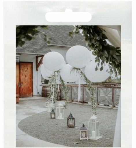 Biely XXL balón 40cm GUĽA