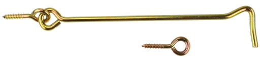 HÁČKOVÝ SKRUTKA DVERÍ HÁKOVÝ ZAVER 300 MM