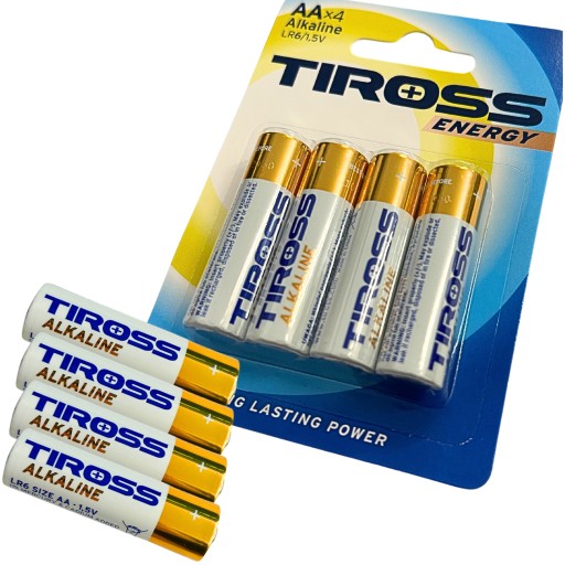 Alkalická batéria Tiross AA (R6) 4 ks.