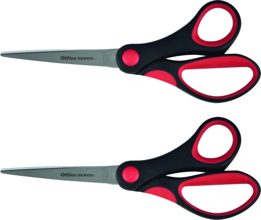 Kancelárske nožnice Office Depot 17cm nerezová oceľ x 2
