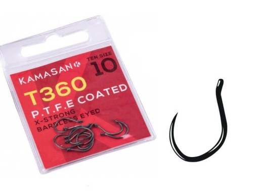 Kamasan T360 X-Strong E háčiky bez protihrotu - veľkosť 12