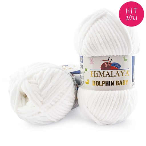 Hrubá priadza HIMALAYA DOLPHIN BABY 80301 WHITE