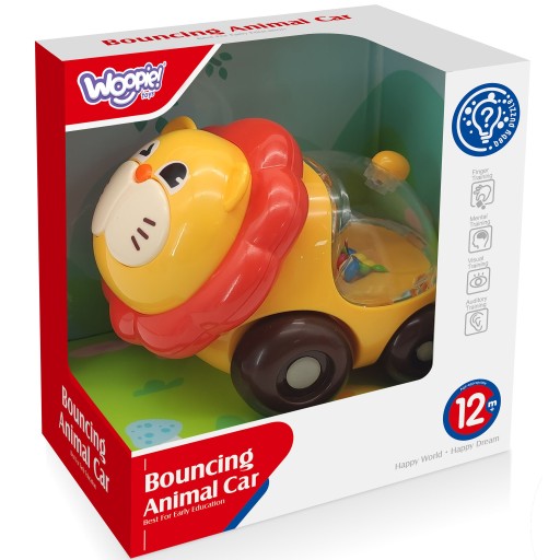 LION CAR SENSORY RATTLE BALLS WOOPIE BABY VOZIDLO