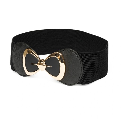 Elastický opasok k dámskym šatám, gumený, jednoduchá, elegantná, ozdobná pracka