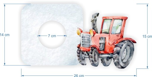 NÁLEPKA spínač svetla kontakt TRAKTOR nálepka izba pre chlapca a deti