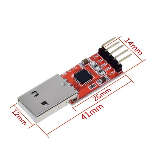 125 USB - UART RS232 TTL prevodník CP2102 Arduino čip