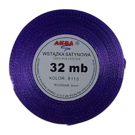 Saténová stuha 6mm ŽLTÁ 8012 32mb