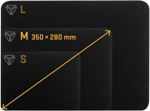 Yenkee YPM 35 Speed Top M podložka pod myš 350-280-3 mm čierna