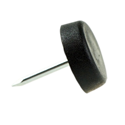 100 x nábytkové klzáky 15 mm s klincom, čierne
