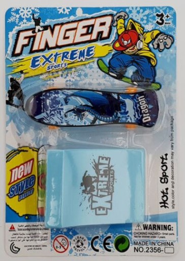 Fingerboard mini Finger skateboard + rampa