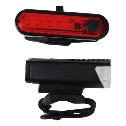 2x PREDNÁ ZADNÁ BICYKLE LAMPA LED USB PREDNÁ ZADNÁ SADA