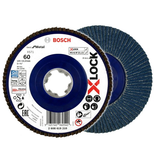 BOSCH KLAPKA DISK 125mm GR.60 X-LOCK NA KOV