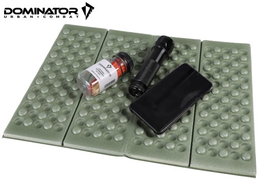 Skladacia karimatka, spacia podložka, turistická kempingová karimatka, DOMINATOR OLIVE