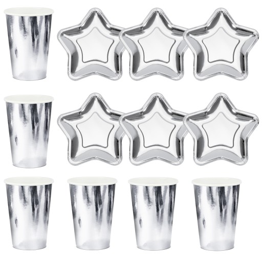 Šálky a taniere Silver Star Set 12 ks