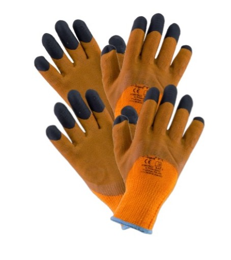 Izolované pracovné rukavice Latex/Polyester URGENT 1025 CE EN 420 10