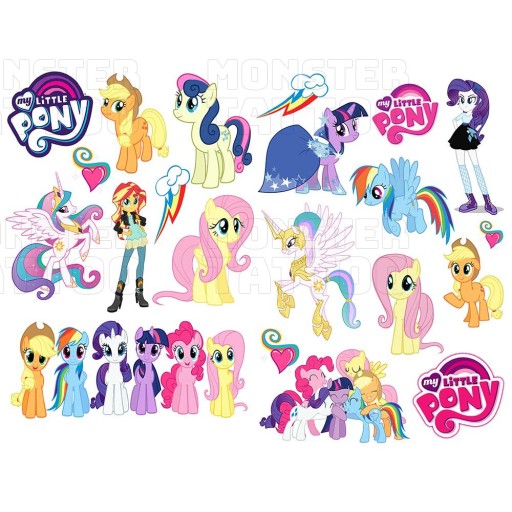 UMÝVAJÚCE DOČASNÉ TETOVANIE PRE DETI MY LITTLE PONY ORIGINÁLNE DIZAJNY