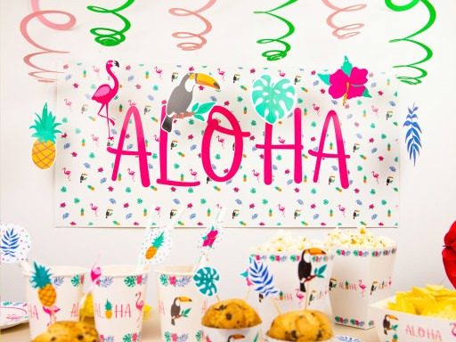 Aloha Hawaii narodeninové poháre 250ml 6 ks