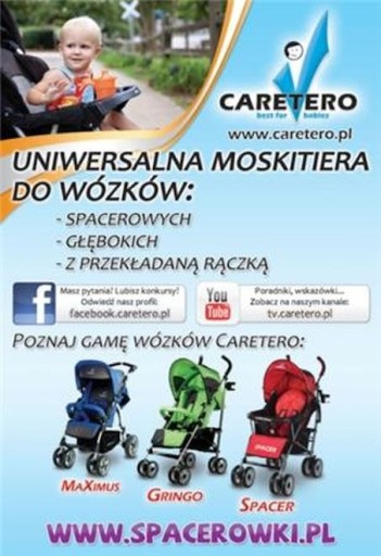 Caretero Univerzálna moskytiéra na kočíky, ČIERNA