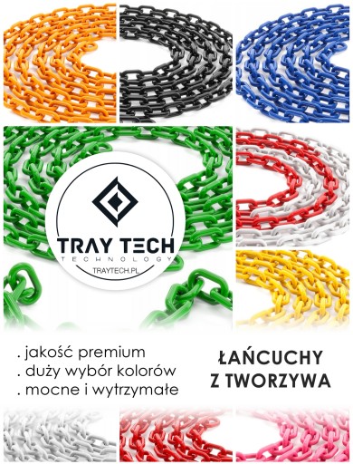 Retiazka plastová ČIERNA 6mm -TRAYTECH- 1m