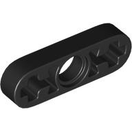 LEGO Flat Beam 1x3 čierna (6632/65123/6331723) x8