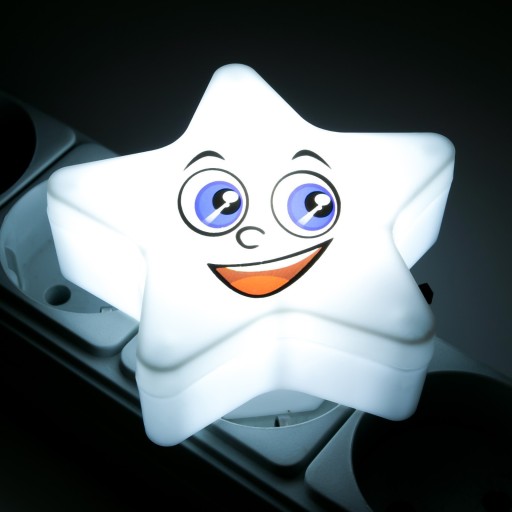 Nočná lampa LED STAR pre zásuvkový kontakt