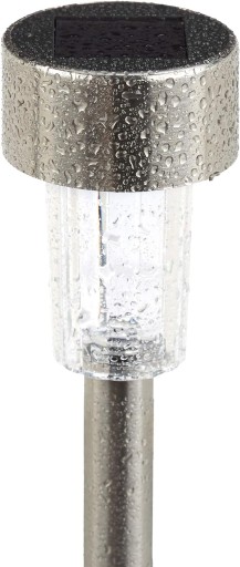 SOLÁRNE LED záhradné svietidlo, DRIVE IN POST, Inox SuperLED