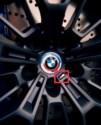 1ks BMW M-Power 3D logo chrómové nálepky na ráfiky kokpit volantu 18x10