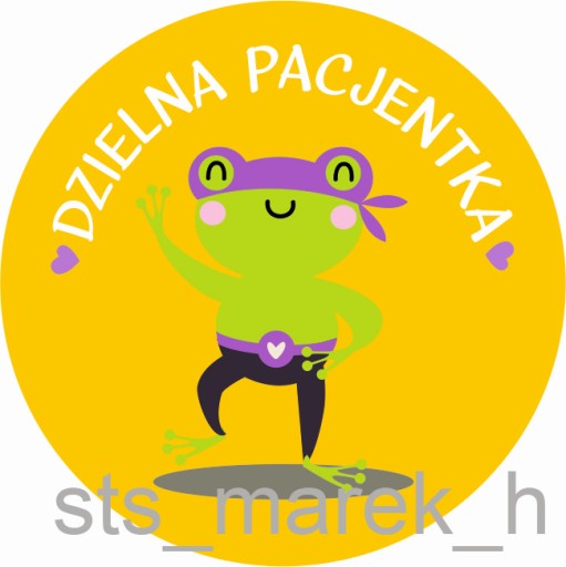 Motivačné nálepky odvážny pacient VEĽKÉ 5 cm pre dievčatá 100 ks.