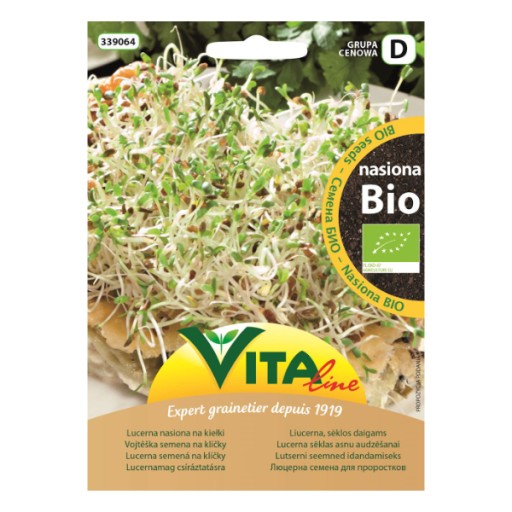 BIO semená lucerny na klíčky 20g