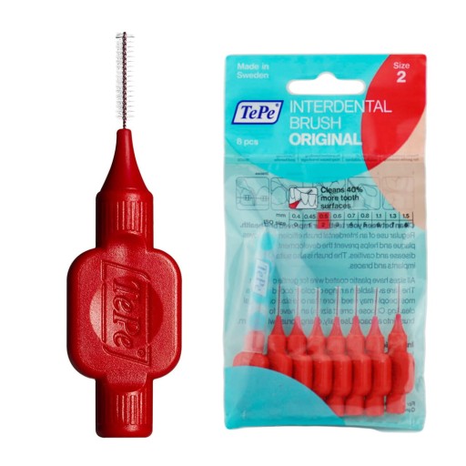TePe Original čističe rúr 0,5 mm ČERVENÁ veľkosť 2 - 8 ks