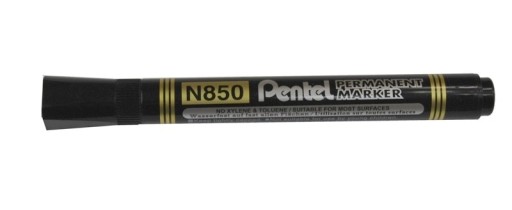 Permanentný popisovač Pentel, okrúhly hrot, čierny