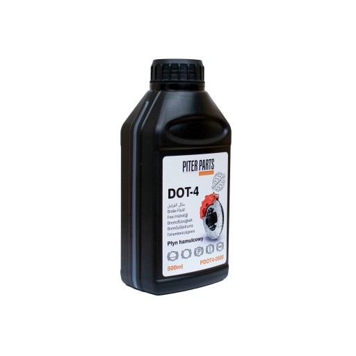 Brzdová kvapalina DOT-4 0,5L 500ml PiterParts PL