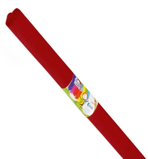 Tmavočervený skladaný hodvábny papier, 2 m
