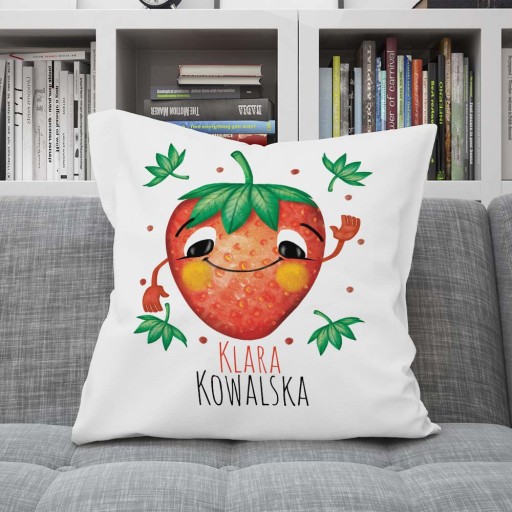 Vankúš do škôlky + Meno Priezvisko JAHODA