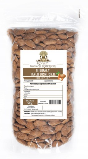 CALIFORNIA MANDLE 500G - BROTHERHOOD FOUNDATION