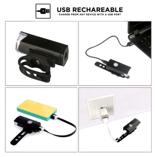 BICYKEL PREDNÁ LAMPA CREE LED OSVETLENIE NABÍJACIE USB