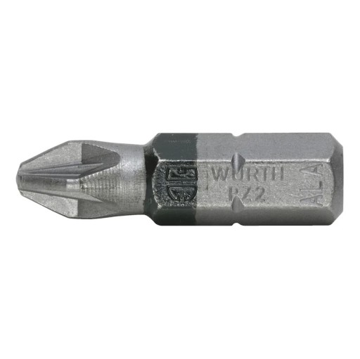 WURTH BIT HEAD CROSS PZ2 BLACK 1/4 25mm