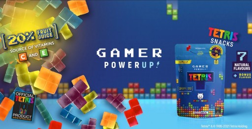 TETRIS GAMER GUMMIES BLOKOVÉ ŽELÉ 125G PRE FANOUŠKOV HRY 20% ŠŤAVA