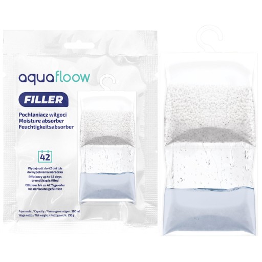 2x Závesný absorbér vlhkosti do šatníka, odvlhčovač s vešiakom