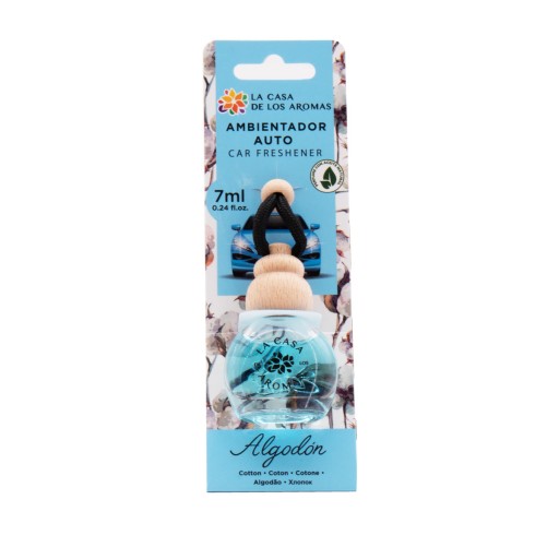 LA CASA DE LOS AROMAS CAR Vôňa do auta v skle COTTON FLOWER, 7 ml