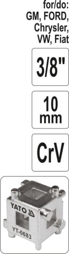 Univerzálny kľúč na brzdový strmeň YT-0683