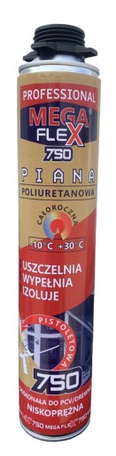 NÍZKOTLAKOVÁ PIŠTOĽNÁ MONTÁŽNA PENA CELOROČNÁ MEGA FLEX