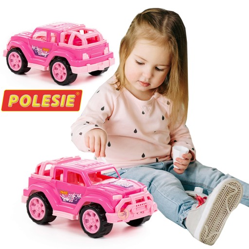 JEEP RUŽOVÝ TERÉNNY NÁKLADNÉ NÁKLADNÉ DIEVČATKO TERÉNNE