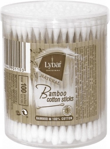 LYBAR Originálne bambusové vatové tyčinky, 100 kusov